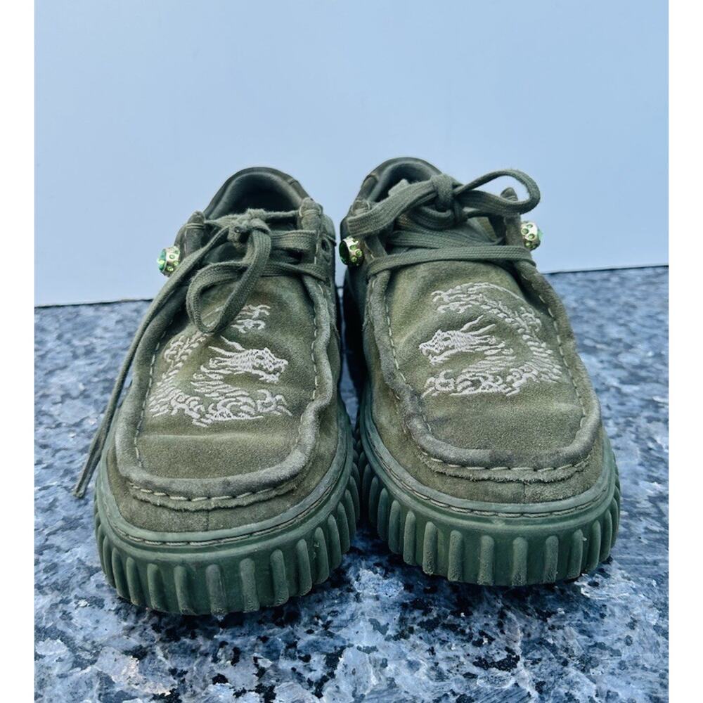 Clarks x Pleasures Torhill Drgn Olive Sneakers Men’s US 7 Limited Edition